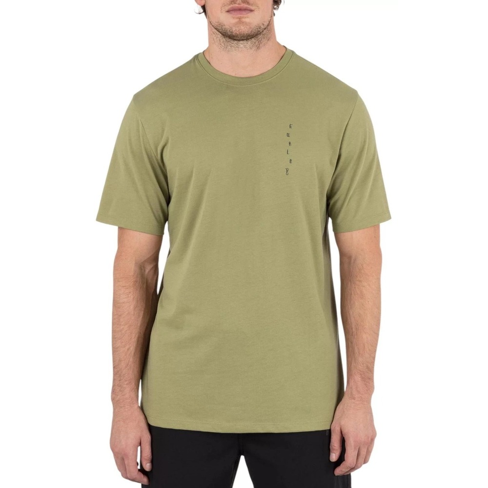NWT Hurley Explore T-Shirt Men's XL Green Cotton Blend Graphic  UPF 30 - Picture 2 of 11